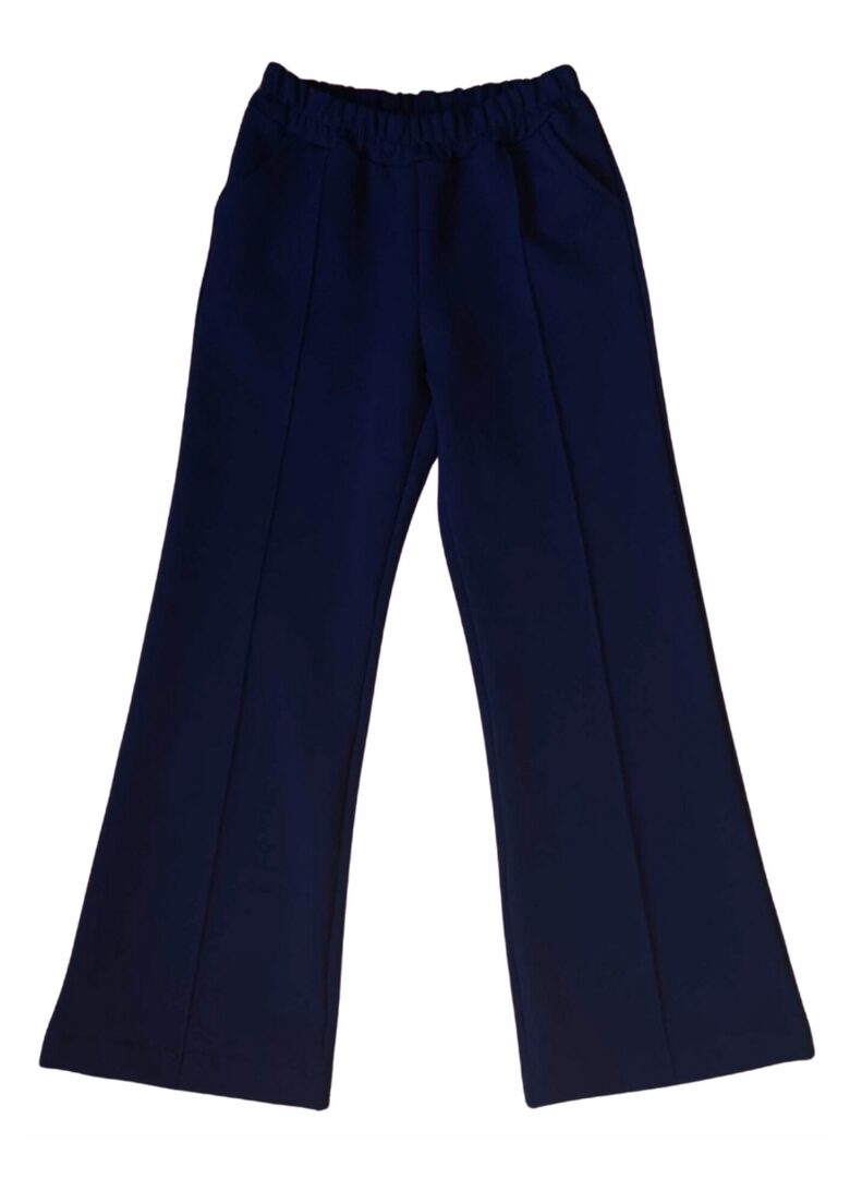 Lengvai platėjančios kelnės su kantu,su nedideliu pūkeliu 