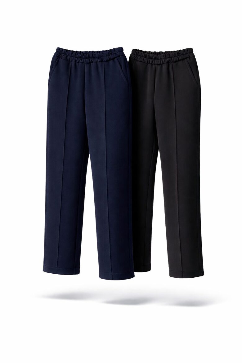 Šiltos kelnės su nusiūtu kantu