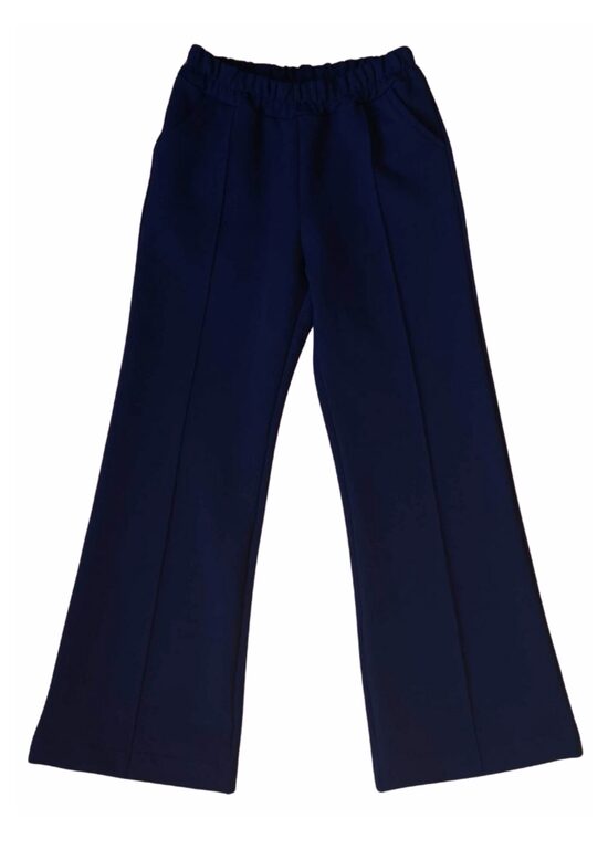 Lengvai platėjančios kelnės su kantu,su nedideliu pūkeliu 