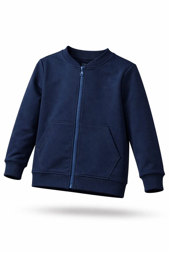 Džemperis su užtrauktuku,talpomis kišenėmis,su pūkeliu. Įv. spalvų. 