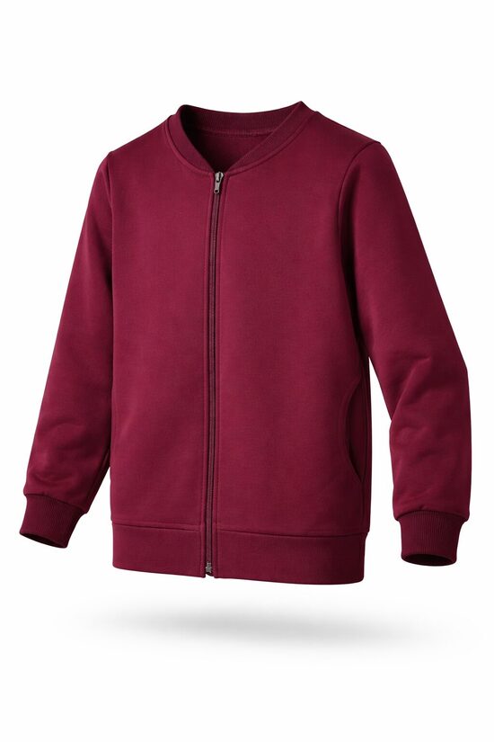 Džemperis su užtrauktuku (122-158),įv. spalvų